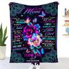 Envelope letter digital-printed polyester Bedroom velvet flannel soft sofa cover blanket Fleece soft sofa cover blankets
