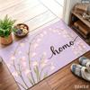 Daisy Flower Hello Doormat Grass Pattern Floral Floor Rug Non Slip Entrance Mat Indoor Outdoor Kitchen Carpet Decor