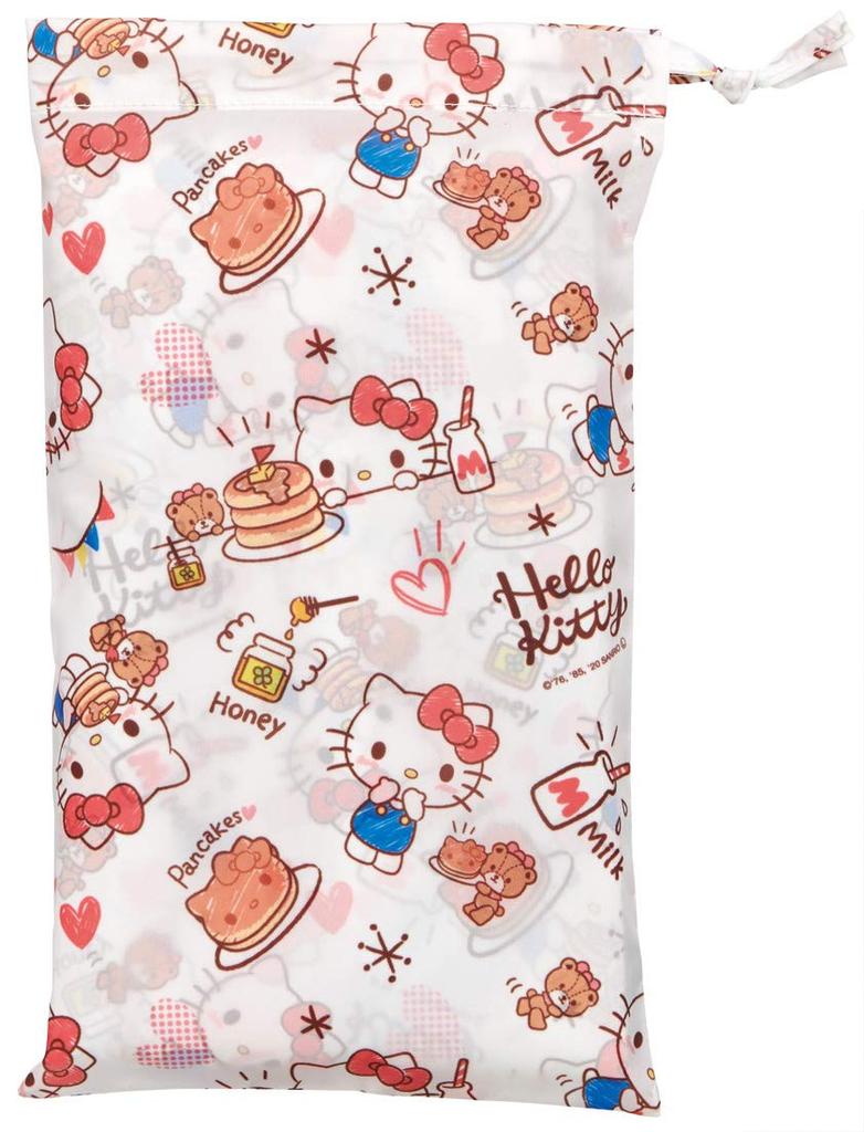 Skater Rain Poncho for Hello Suitable for Height RAPO2 Kids, Raincoat, Kitty, Sanrio, Girls, 80-100cm,