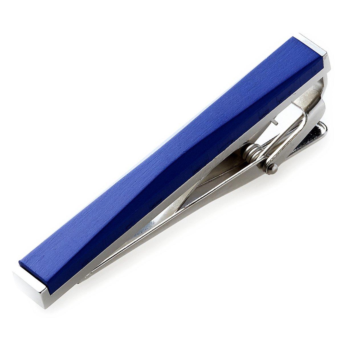 

ozie tie tie Stylish tie clip made of anodized made in blue [Ogier] [Tie bar, pin, clip] aluminum, men s accessory, Japan, синій