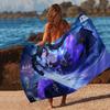 T-Tower Of Fantasy Cartoon Microfiber Blanket Quick Drying Beach Towels Oversized Printing Super Absorbent Pool Towel Blanket