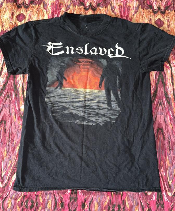 In North American Times Enslaved Band Cotton T-Shirt EG423 S