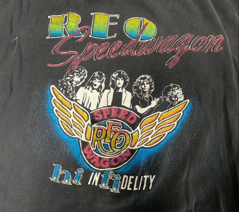 Vintage REO Speedwagon High Infidelity Concert T-shirt S-5XL S