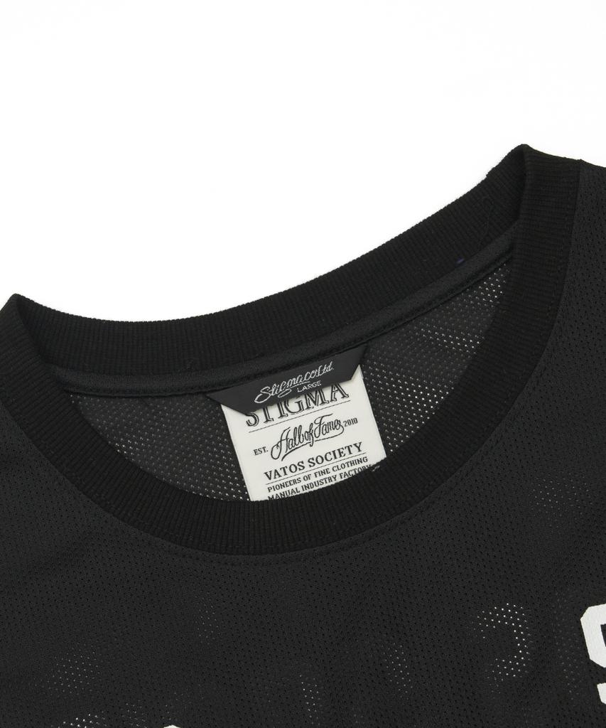 Stigma Mesh Oversized T-Shirts Black