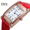 Watch Wrist Square Case Comfortable Alloy Unisex Casual Quartz Wristwatch for Daily Life Analog