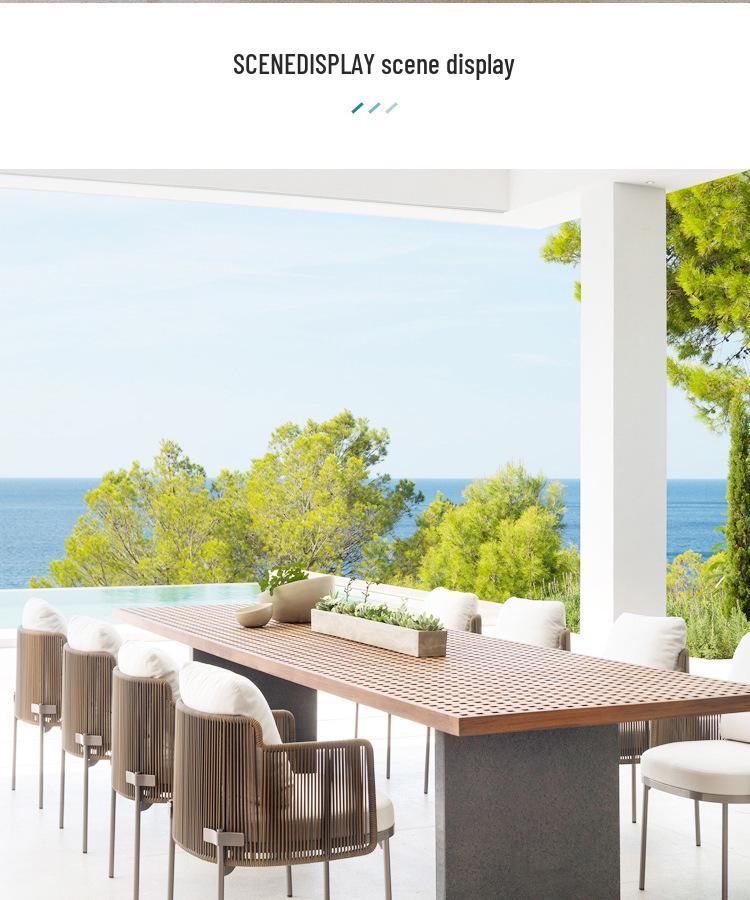 Open-Air Rattan Woven Table & Chair Set for Patio, Balcony & Garden