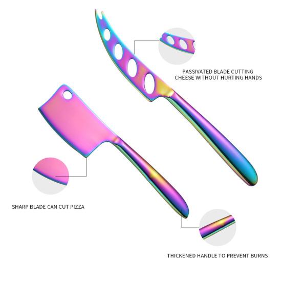Cheese Cutter with Ergonomic Handle Design Stainless Steel Mirror Finish Utensils Rust-Resistant Cutter for Western Baking