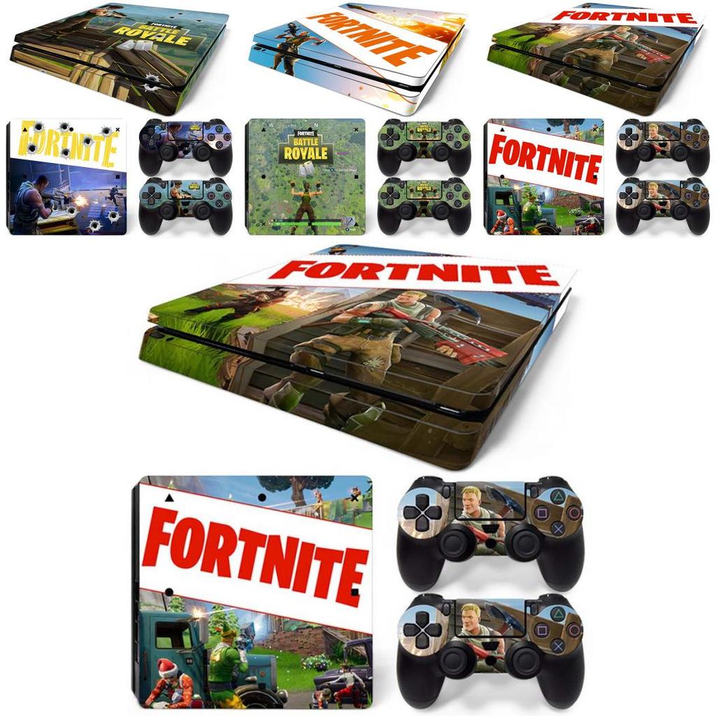 Console Slim Ps4 Skin Decal Vinal Sticker  2 Controller Set Skins