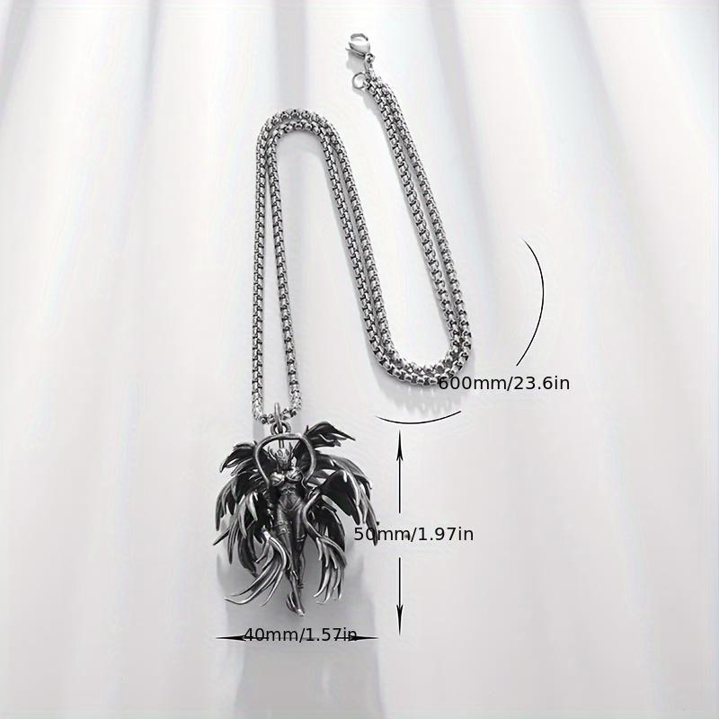 New Angel Pendant Girl Beast Necklace for Men and Women Couples Retro Charm Casual Jewelry Gift
