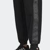 Adidas Solid Color Loose Mid-Waist Cuffed Knit Joggers Women Bottoms Black IK9885