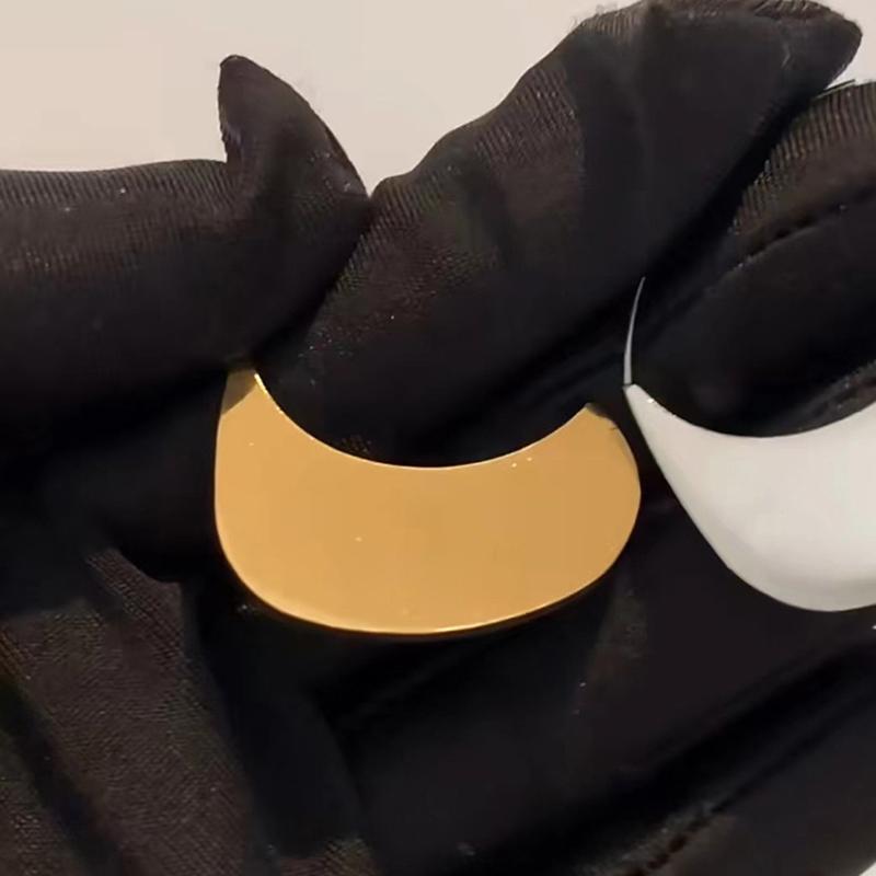 Exaggerated Stylish Mirror Metal Earrings Temperament High Quality Earrings Fashion Trend Jewelry Accessories