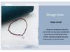 Ancient Style 925 Silver Red Rope Bracelet - Exquisite Light Luxury Gift for Bestie