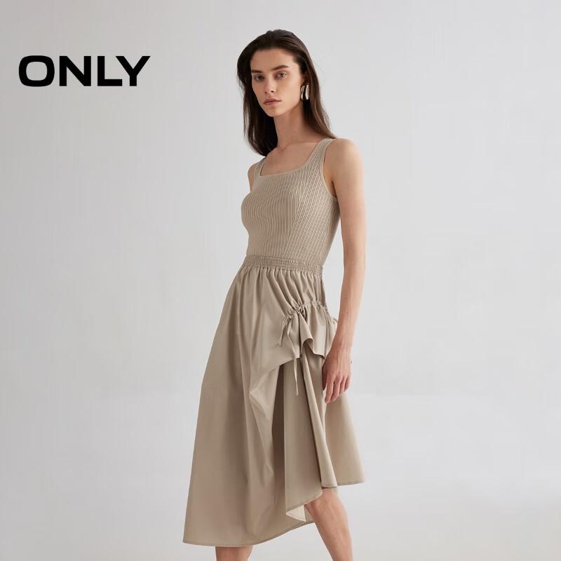 ONLY 2025 Spring Sleeveless Round Neck Mid-Length Dress