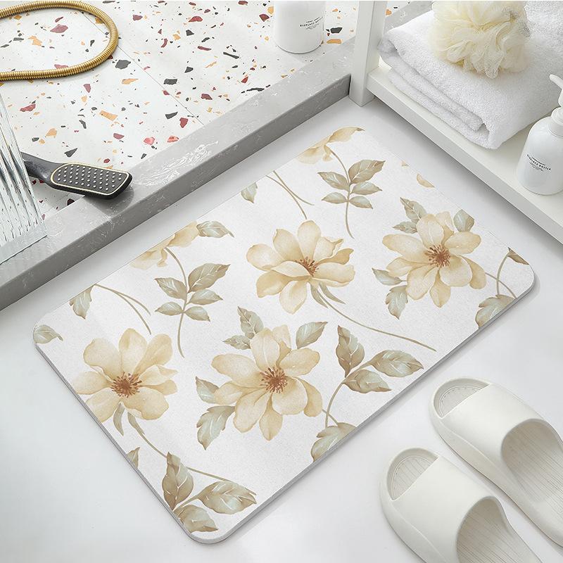 Sam, the Same Diatom Mud Floor Mat, Hard Bathroom Floor Mat, Toilet Door Floor Mat, Toilet Diatomite Quick-drying Non-slip