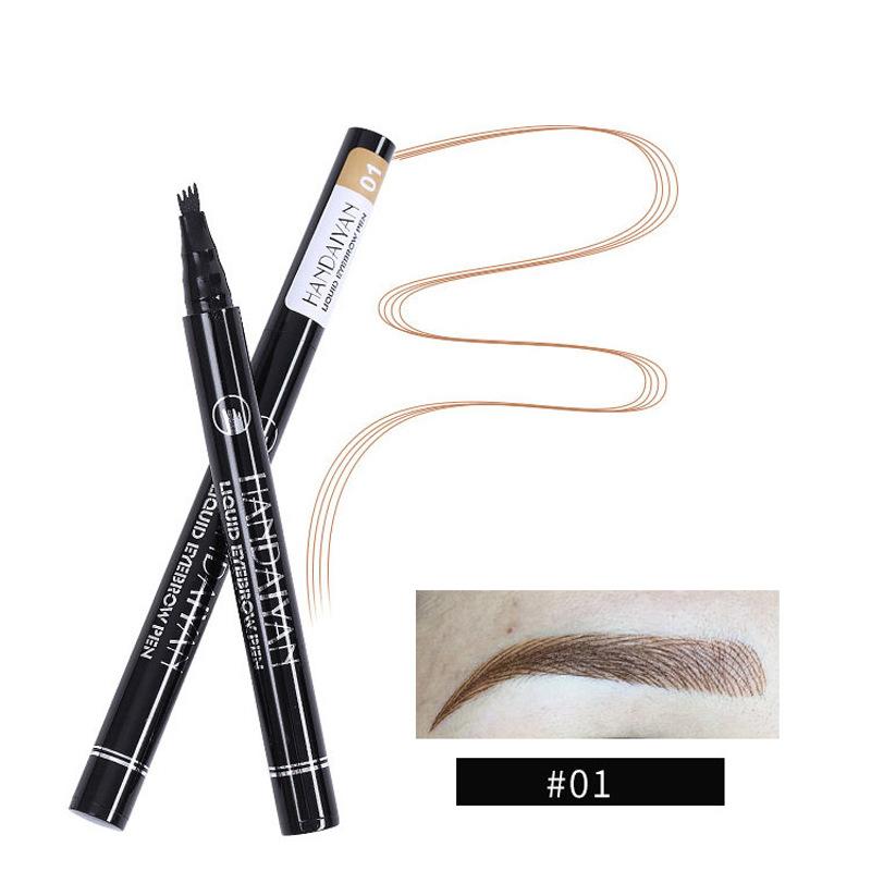 4 Point Eyebrow Pencil Waterproof Liquid Eyebrow Pen Makeup Long Lasting Cosmetic Microblading Brow Pen Tattoo Cosmetics