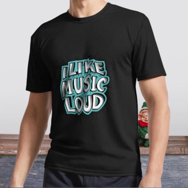 New Shirt I Like Music Loud Active Logo T-Shirt Funny Size S To 5XL