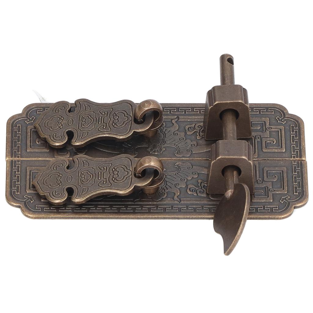 Cabinet Faceplate Brass Material Bronze Auspicious Bat Pattern Retro Chinese Cabinet Handles for