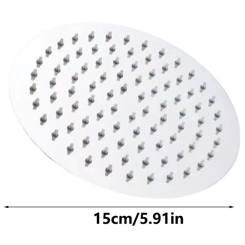 Högtryck Regnduschhuvud Rostfritt Stål Duschhuvud Förlängare Stor Böjd Duschförlängning Lätt att Installera