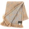 Great LOUIS VUITTON Scarf Escalp Logomania Shine With fringe beige wool M75834 Used