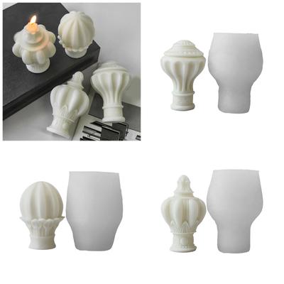 Silicone Roman Pillar Candle Molds Delicate Roman Pillar Candle Silicone Molds for Creative DIY Soap and Wax Crafts