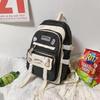 Schoolbag Girl Contrasting Schoolbag Ins Korean Version of Primary School Junior High School Student Schoolbag Mori Versatile Backpack Large Capacity 