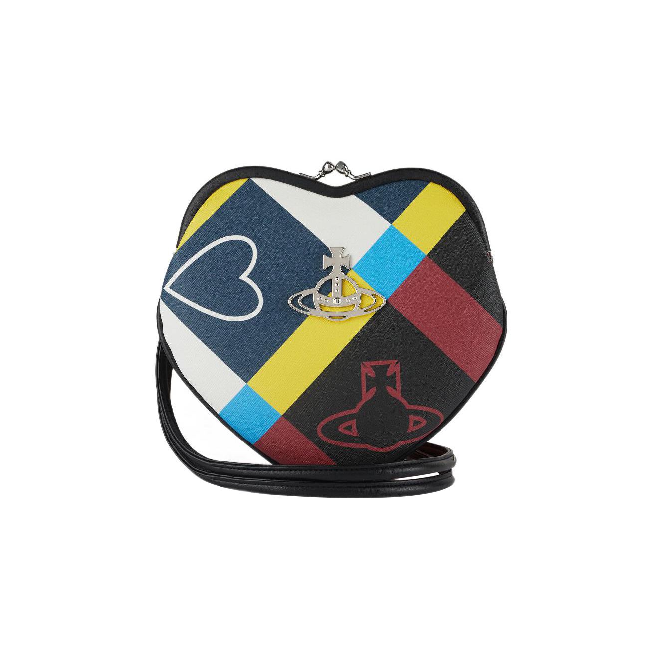 

Vivienne Westwood Heart Shaped Detachable Shoulder Strap Logo Decor Recyclable PU Clutch Wallet Women wallet Multicolor 52020058S000CO313 Basic Set (Bag+Dust Bag)