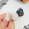 Spooky Hair Clips for Women Halloween Skeleton Hand Claw Clip Women, Mini Gothic Clip, Acrylic Styling Tools Accessory with Sequins Thick and