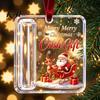 Decorative Cash Holder for Christmas Acrylic Money Ornament, Gift Hanging Decor with Ornament Tree Festive Pattern, Pendant Surprise Giving,