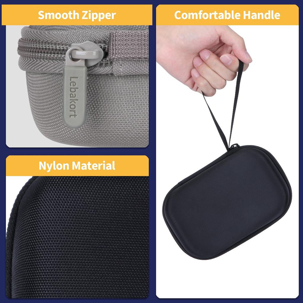 Lebakort Storage Case Compatible with Fujifilm Instax Evo, Instax Mini Evo Hybrid Instant Digital Camera and Printer (Brown Case)