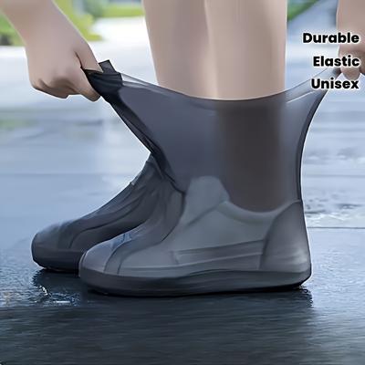 1 Paio di Copriscarpe Unisex: Impermeabile, Antiscivolo, Riutilizzabile, Durevole, Elastico e Facile da Pulire!