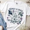 Respect The Locals Ocean Shirt, Retro Orca T Shirt, Cute Fish Graphic Tee, Sea Animals Lover Gift, Marine Life Protection Shirt, Aesthetic S