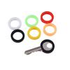8pcs 8pcs Soft Home Round Mixed Color Keys Cap Silicone Keyring Key Covers