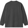 Carhartt WIP L/S Vista T-Shirt Loose Fit Square Label Crew Neck Long Sleeve T-Shirt Men Tops Gray I030779-87-GD