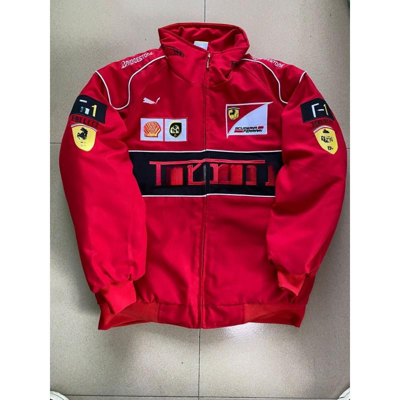 F1 Embroidered Racing Jacket Motorcycle Riding Windbreaker Casual Sportswear