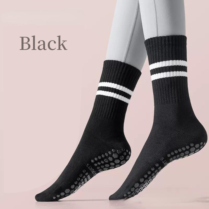 Yoga Socken Anti-Rutsch Professionelle Damen Herbst/Winter Mittelrohr Pilates Erwachsene Sport Fitness Boden Socken