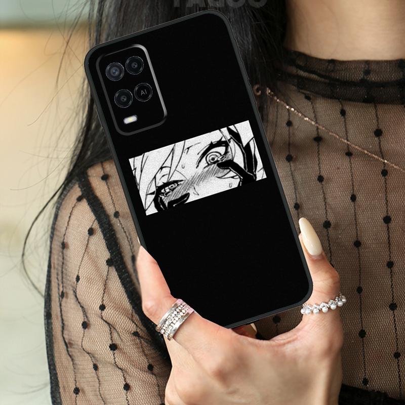 Sad Japanese Girl Case For Oppo A5 Pro A15 A17 A57 A77 A18 A38 A58 A78 A98 A94 A74 A54 A40 A60 A80 A96 A76 A16