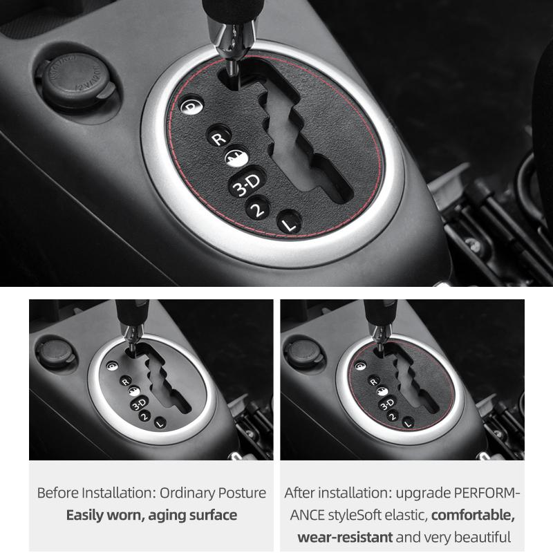 Betterhumz For Suzuki Swift 2005-2016 Made of Alcantara Center Console Gear Shift Trim Stickers Tuning Car Interior Accessories