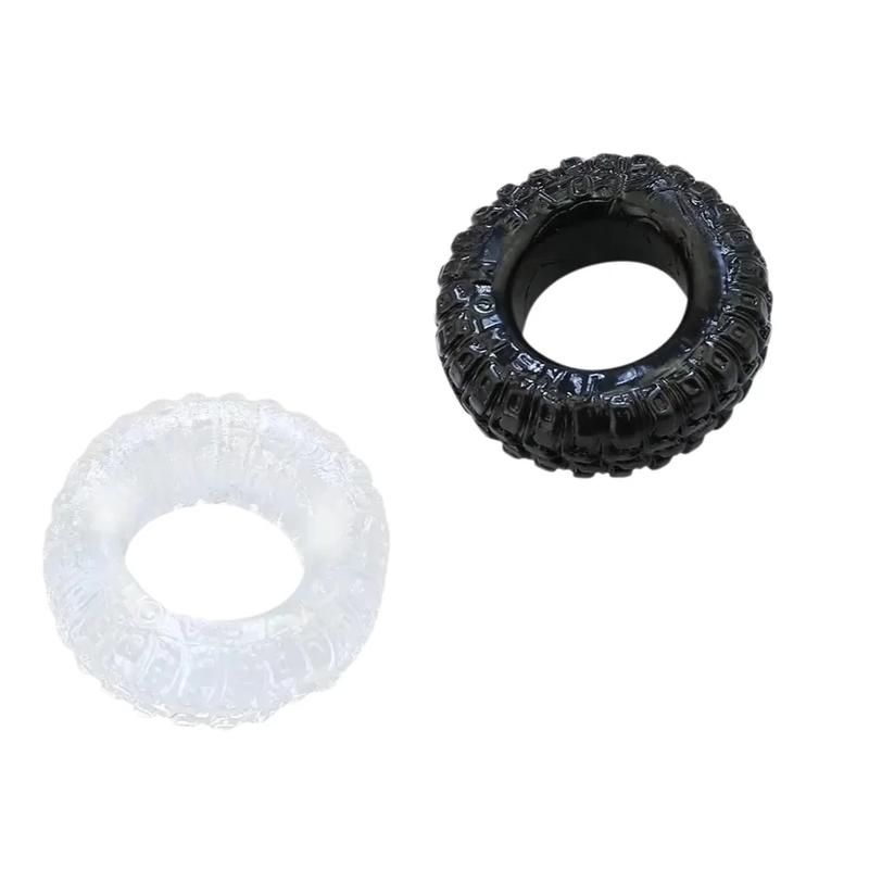 2 PCS/Set Soft Cock Rings Penis Lasting Erection Male Delay Ejaculation Scrotum Restraint Adult Sex Toys For Men TPE Reusable