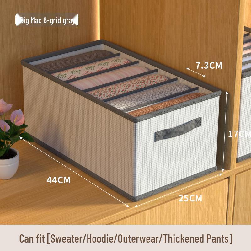 Foldable Large-Capacity Wardrobe Storage Box with Drawer Organizer