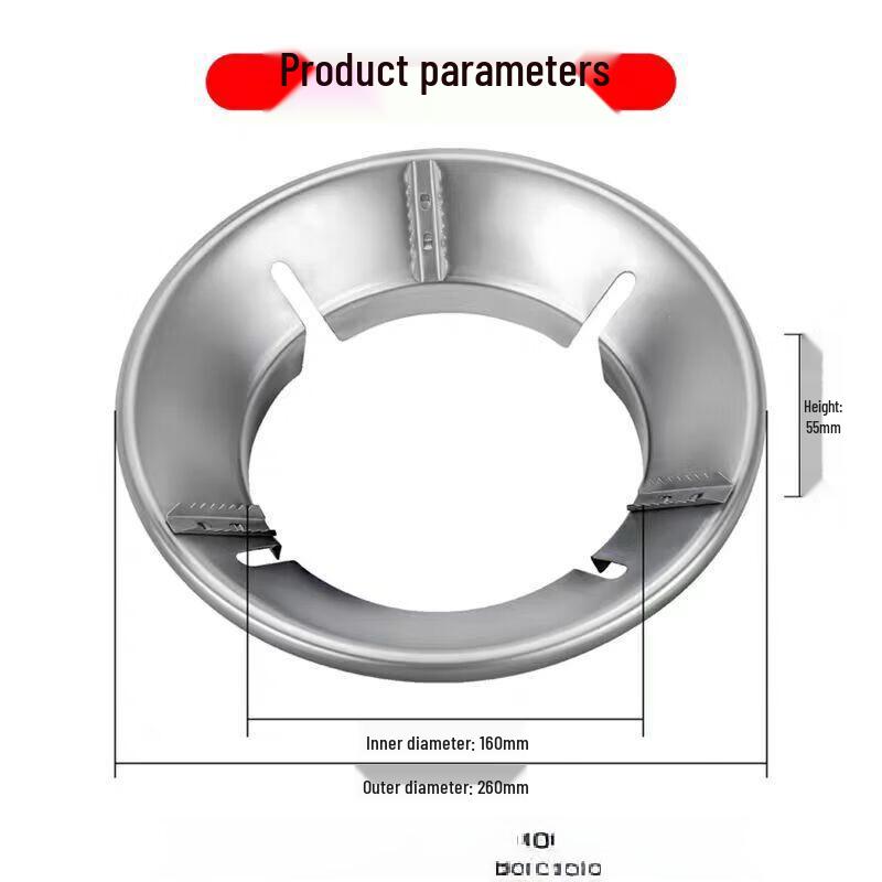 ZISIZ Круглый ветрозащитный экран для уличной печи