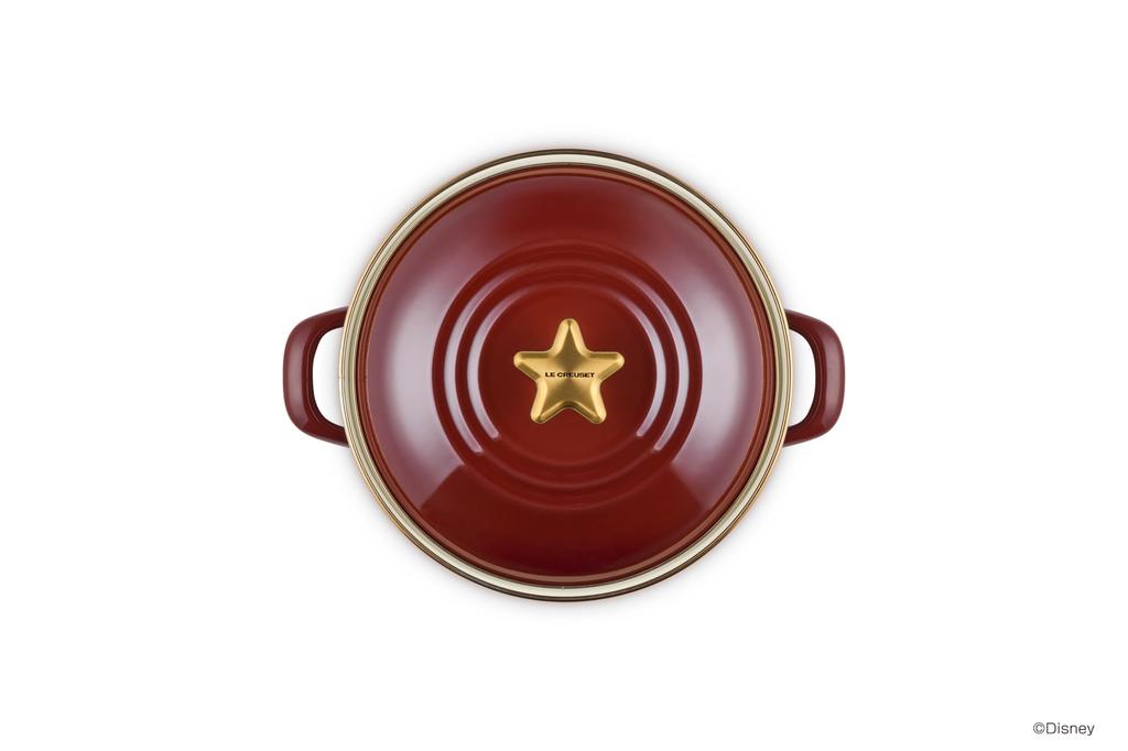 Le Creuset EOS Fantasia Enamel Casserole 20cm Garnet Compatible Japanese Pot/EOS (Start Knob) Gas/Induction [Official Product]