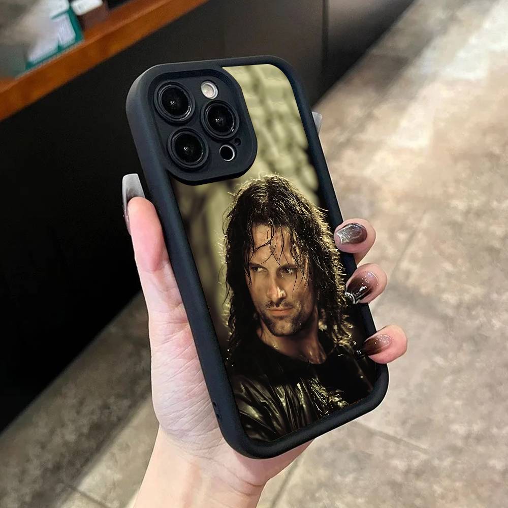 A-Aragorn II Phone Case For iPhone 17,16,15,14,13,12,11,Pro,Max,Plus,X,XS,SE4,E,Mini Black Thickened border Case