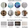 100 Self-Adhesive Mirror Glass Stickers • Residue Free And Removable • Rectangular Wallpaper Style Stickers