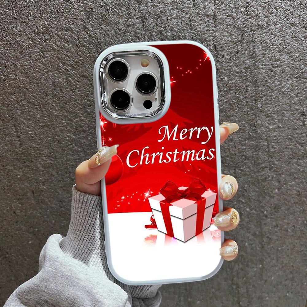 N111 Merry Christmas art Happy New Year мягкие чехлы для телефонов iPhone 16Pro — фото 16