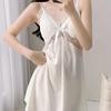 Pure desire wind golden velvet pajamas women's autumn and winter sexy suspender nightgown nightgown loungewear set with chest pad