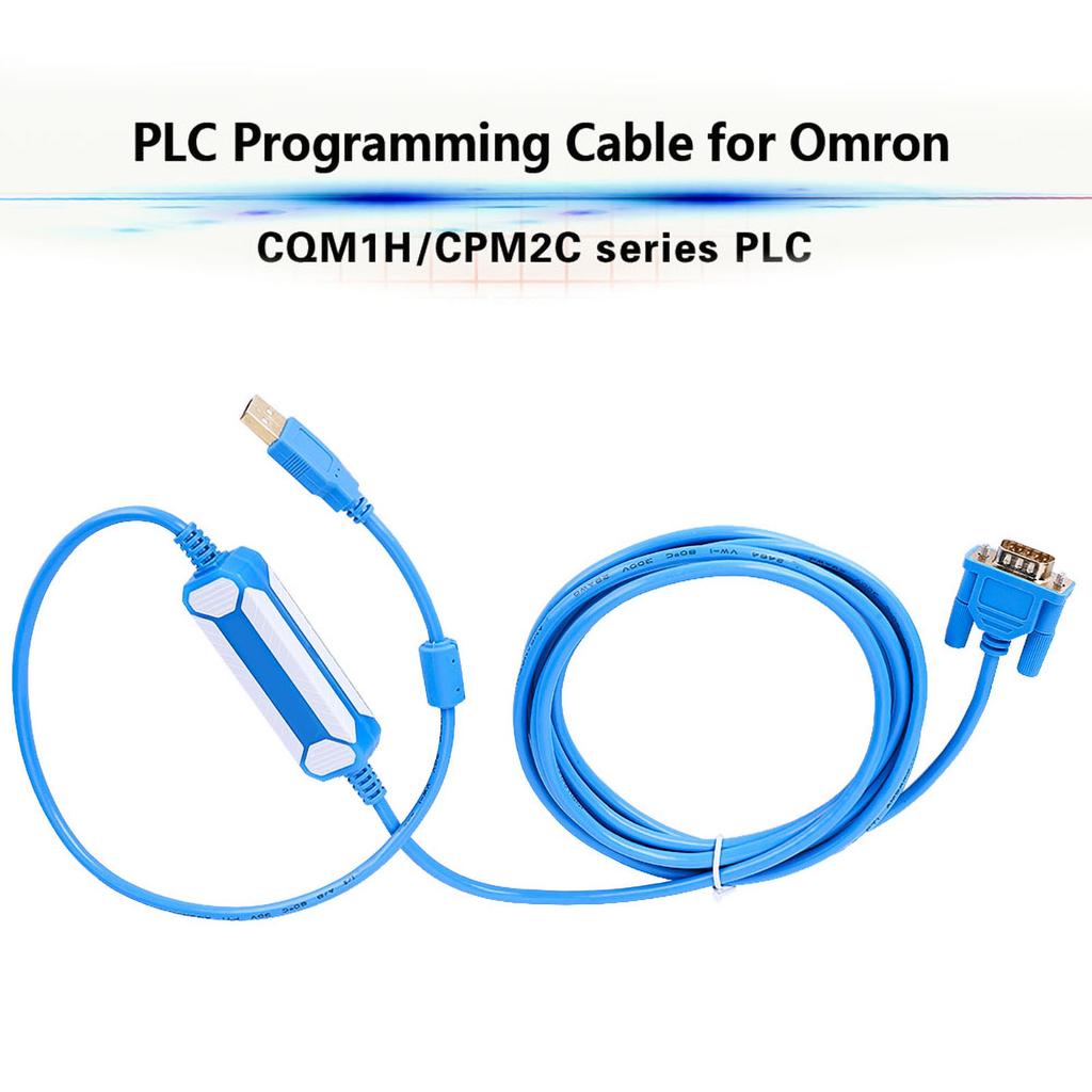 3meter PLC Programming Cable for Omron CQM1H CPM2C Series PLC Blue