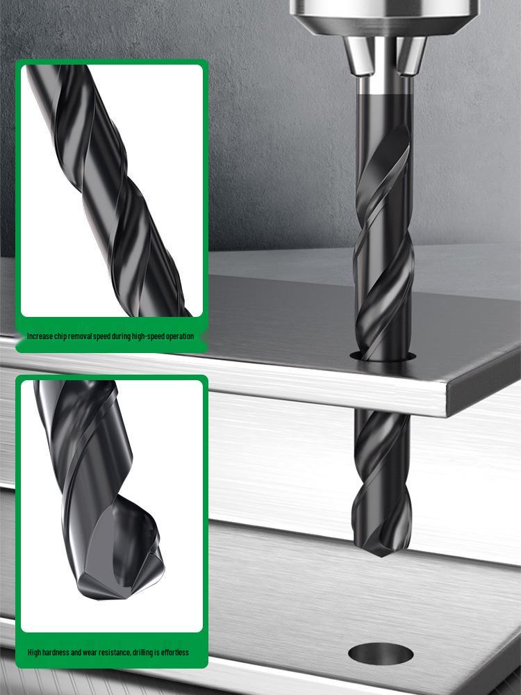 Nano Twist M35 Cobalt Straight Shank Drill Bit: Industrial-Grade with Large Capacity Spiral Flute for Fast Chip Removal