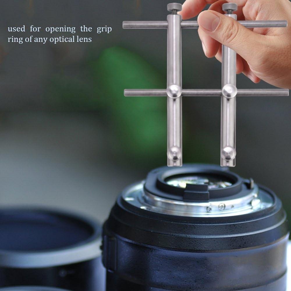 Repair Tool Kit Camera Lens Curve Spanner Wrench Tool for Lens Retaining Ring Tighten and Loosen When Repairing/Cleaning Cameras