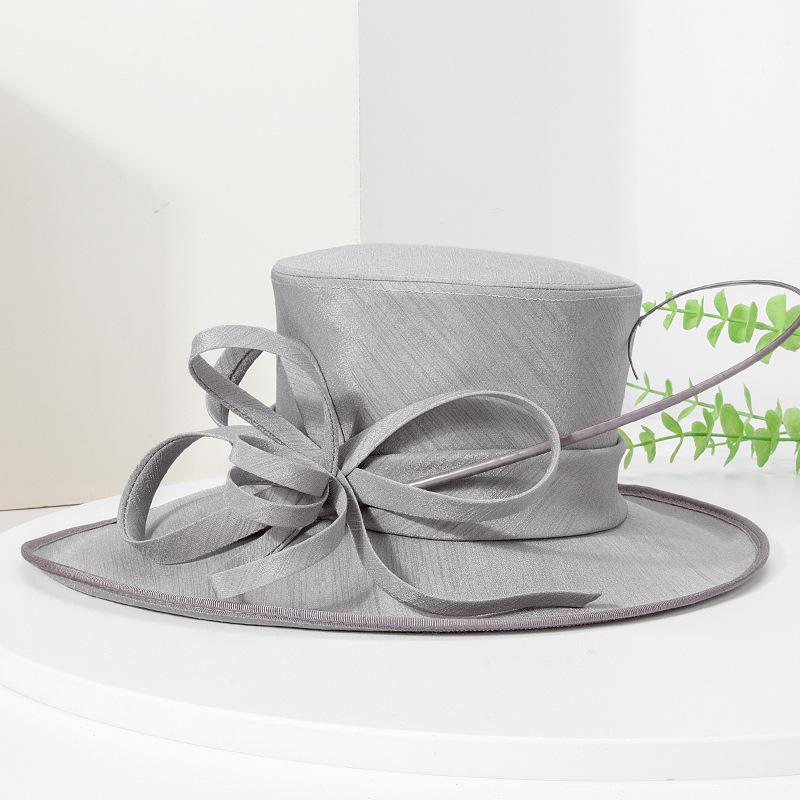 Elegant Retro European & American Wide-Brim Sun Hat for Women - Spring/Summer Beach & Banquet Style