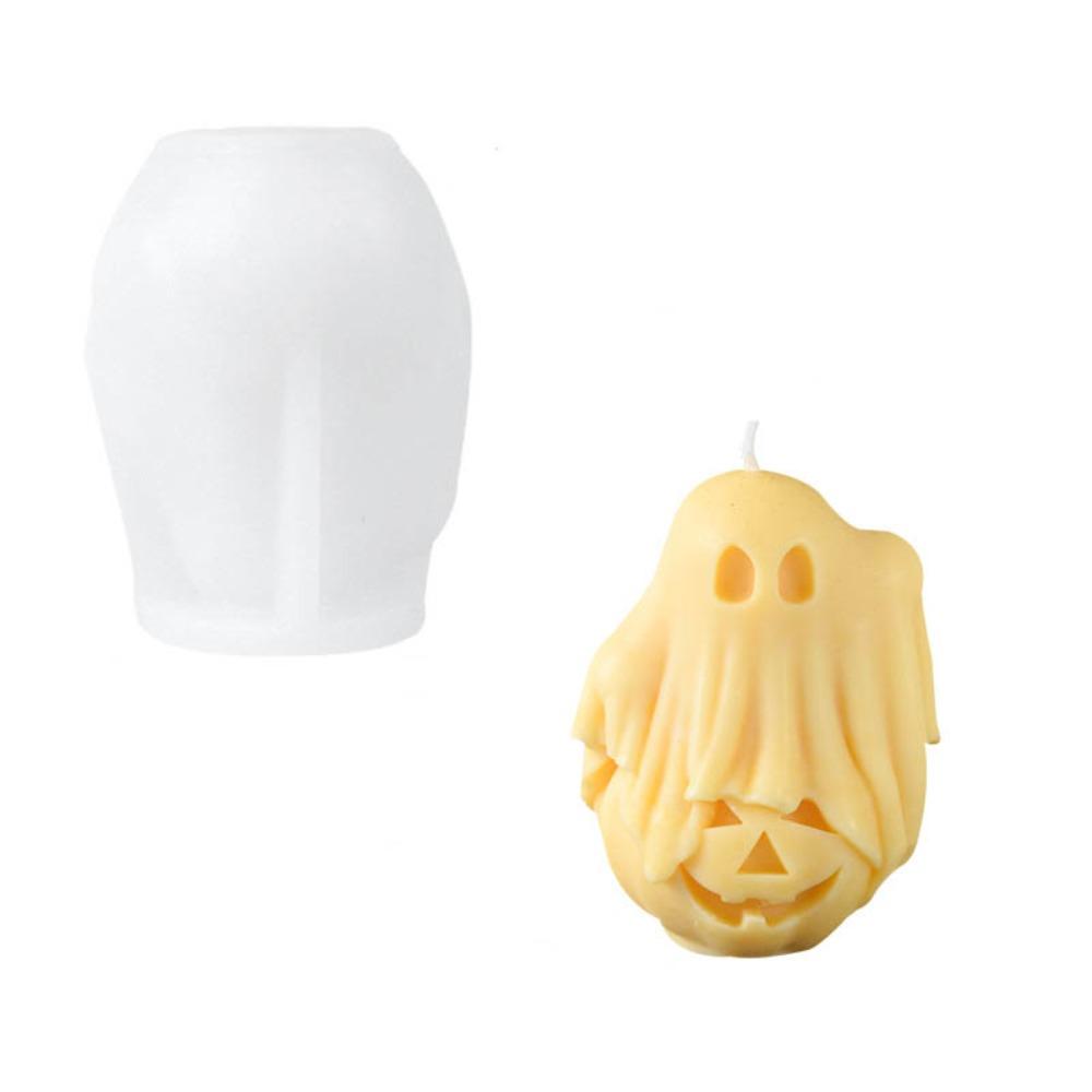 New Silicone Ghost Candle Mold Handmade DIY Craft Scented Candle Mold Home Decor Art Wax Mould